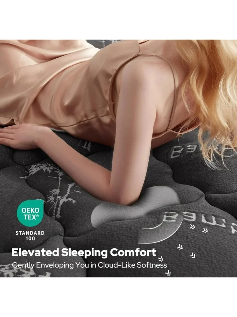 Thick Bamboo Mattress Topper for Queen Bed - Soft Pillow Top, Back Pain Relief